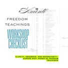 Checklist - Freedom Teachings Workshop 1998-2012