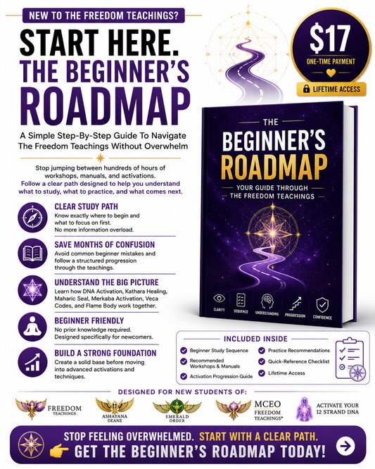 BEGINNER'S  ROADMAP- THE FREEDOM TEACHINGS BEGINNER'S  ROADMAP