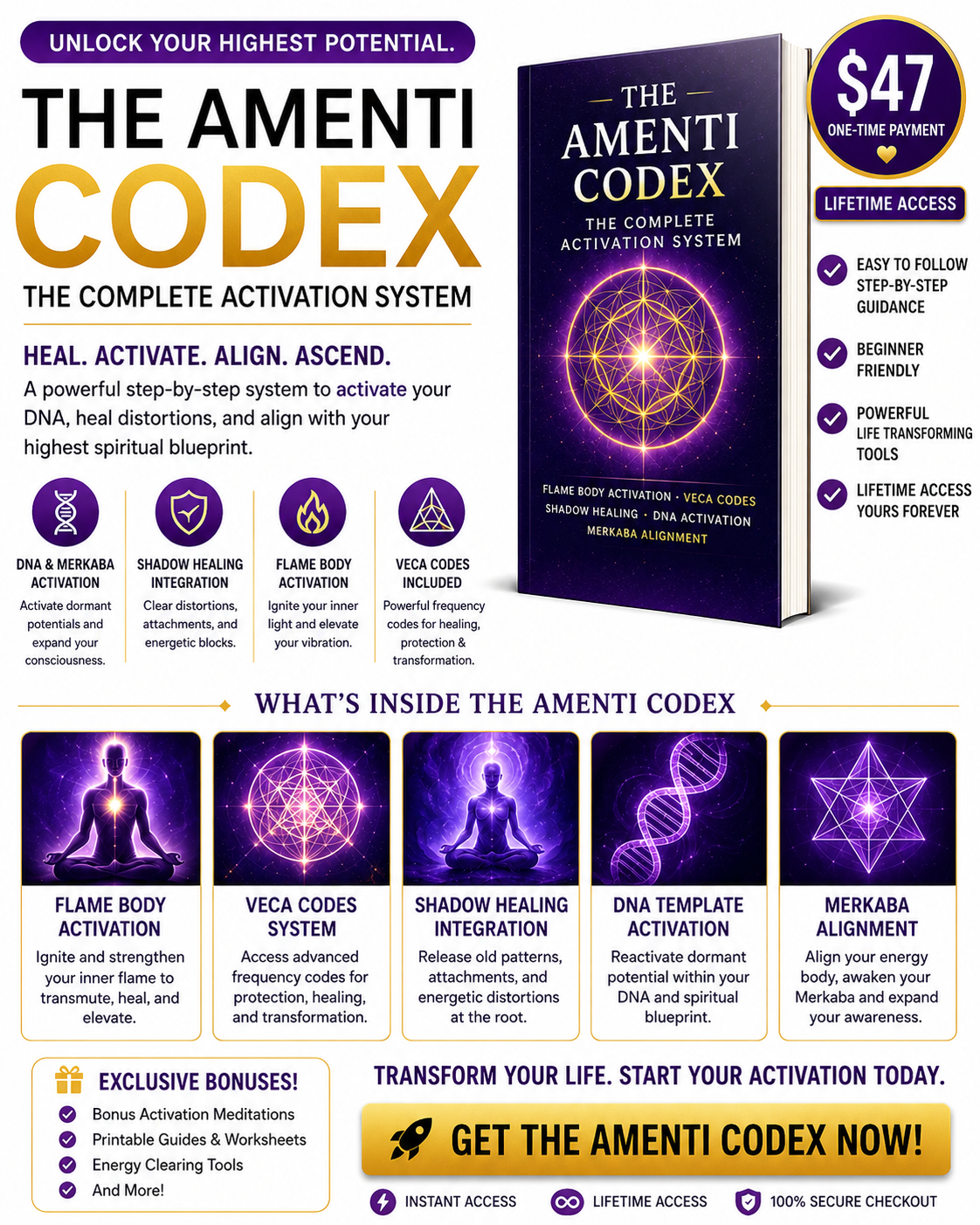 The Amenti Codex: Flame Body Activation Practice Guide